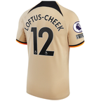 Nike Chelsea Loftus-Cheek Third Jersey w/ EPL + No Room For Racism + Club World Cup Patches 22/23 (Sesame/Black)