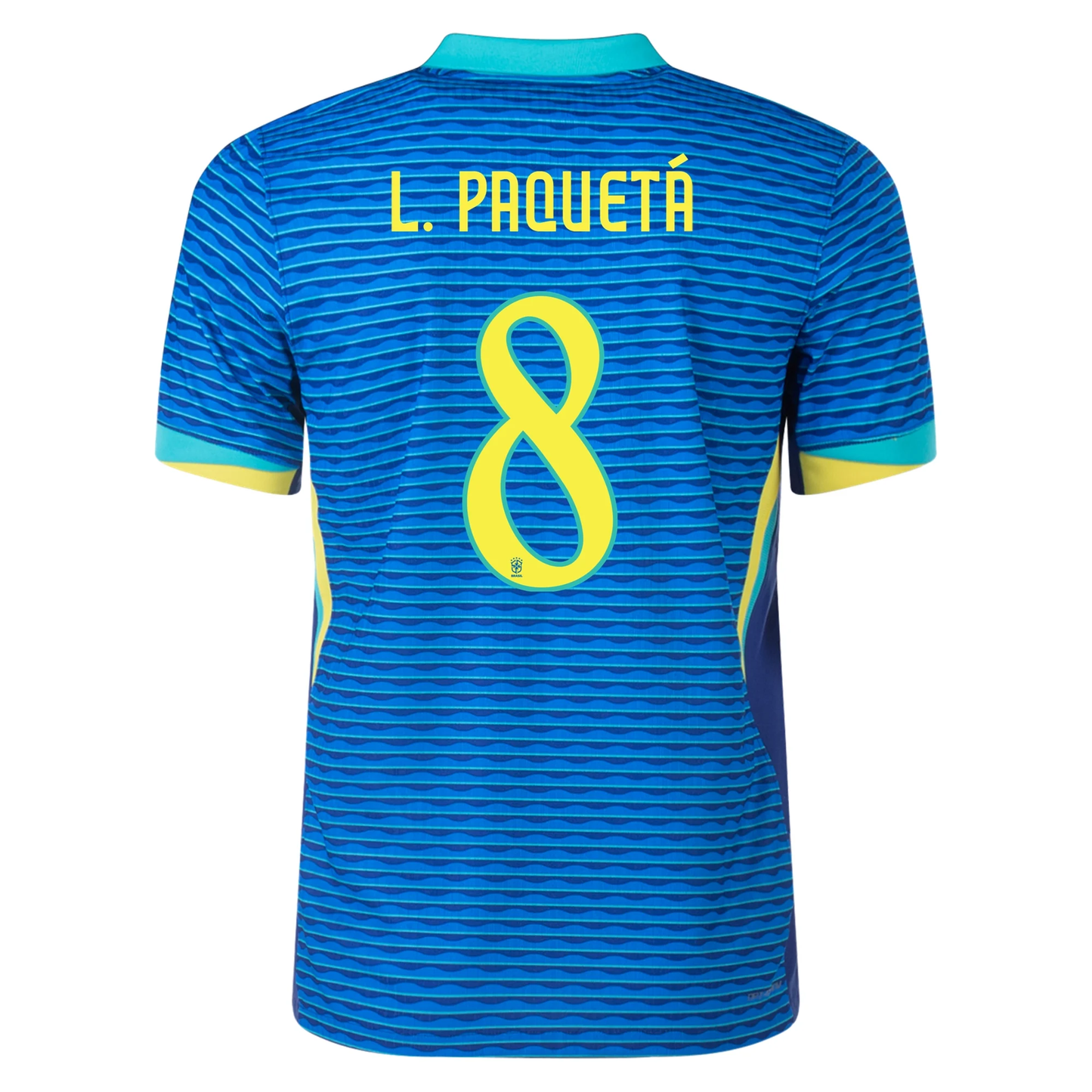 Nike Brazil Authentic Lucas Paqueta Away Jersey 24/25 Soar/Dynamic Yellow)