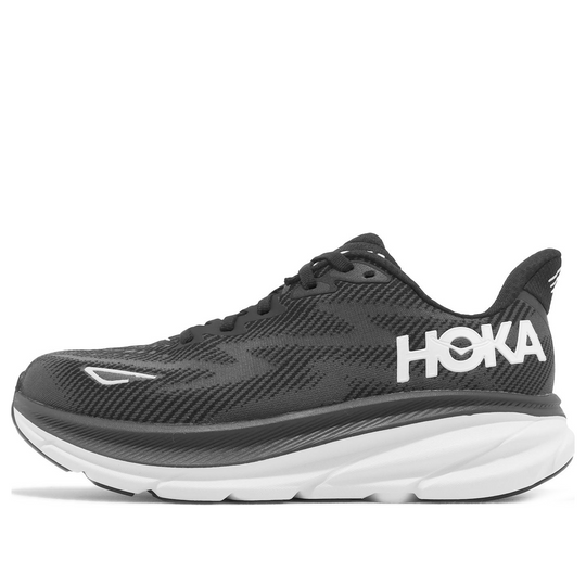 HOKA ONE ONE Clifton 9 Wide 'Black White' 1132211-BWHT