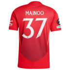adidas Manchester United Authentic Kobbie Mainoo Home Jersey w/ Europa League Patches 24/25 (MUFC Red/Bright Red)