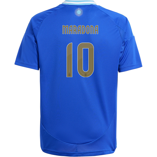 adidas Youth Argentina Diego Maradona Away Jersey 24/25 (Lucid Blue/Blue Burst)