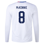 Nike United States Weston McKennie Long Sleeve Home Jersey 24/25 (White)