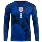 Nike United States Weston Mckennie Long Sleeve Away Jersey 22/23 (Bright Blue/White)
