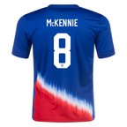 Nike Mens United States Weston McKennie Away Jersey 24/25 (Old Royal/Sport Red)