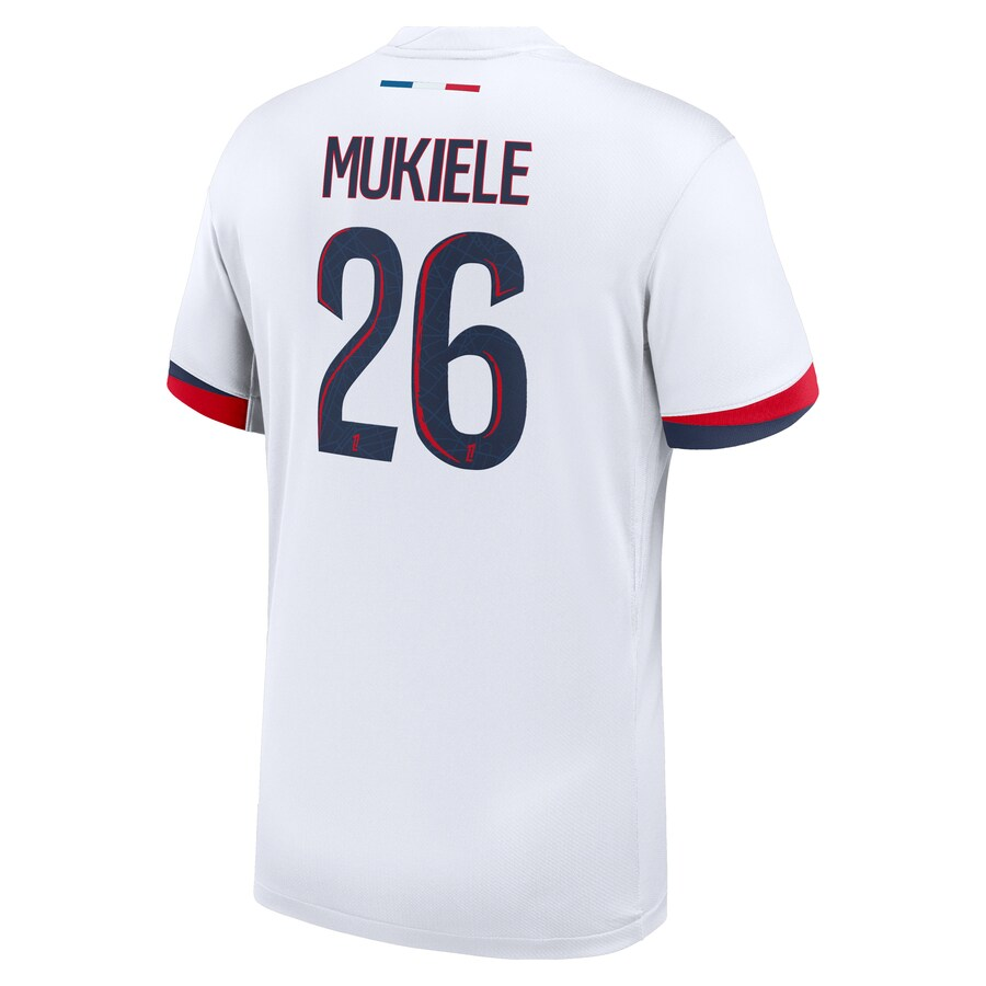 Nike Paris Saint-Germain Nordi Mukiele Away Jersey 24/25 (White/Midnight Navy)