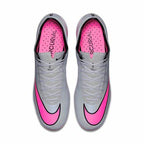 Nike Junior Mercurial Vapor X FG JR Firm Ground Soccer Cleat- Wolf Grey/Hyper Pink