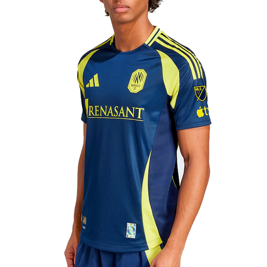 adidas Nashville Authentic Away Jersey w/ MLS + Apple TV 25/26 (Tena Blue)