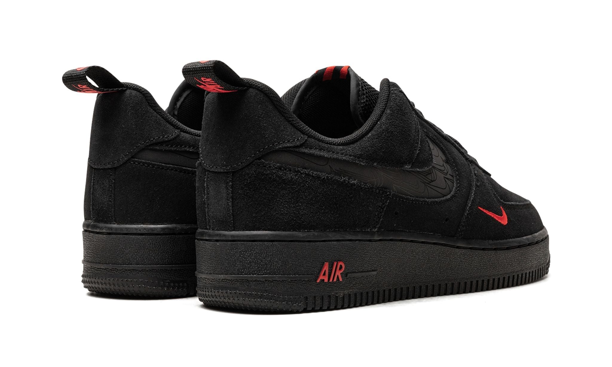 Air Force 1 Low Multi Swoosh Black Crimson