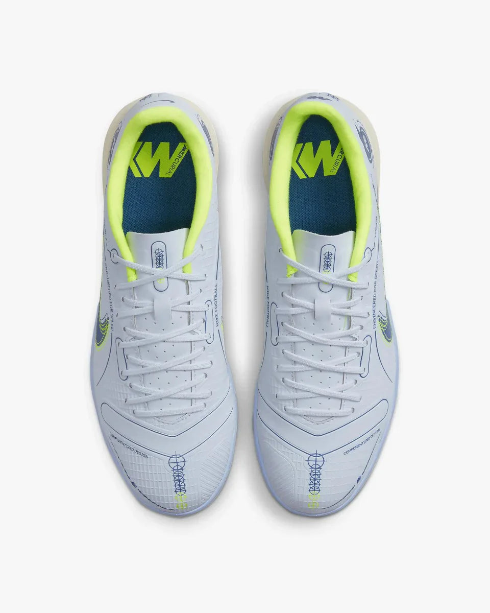 Nike Vapor 14 Academy IC Indoor Soccer Shoes- Grey Light Marine