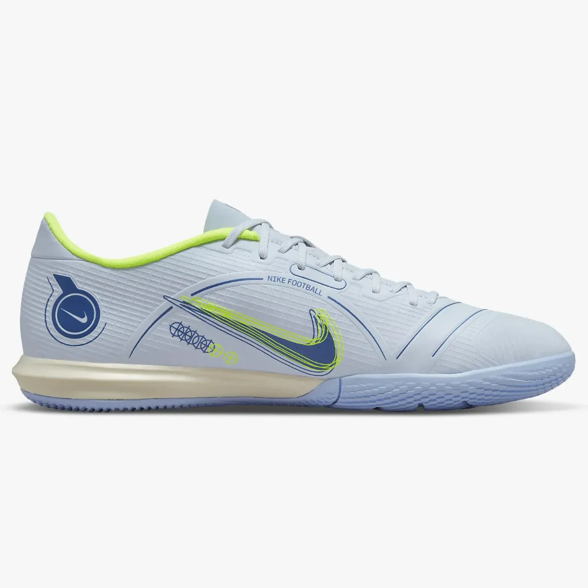 Nike Vapor 14 Academy IC Indoor Soccer Shoes- Grey Light Marine