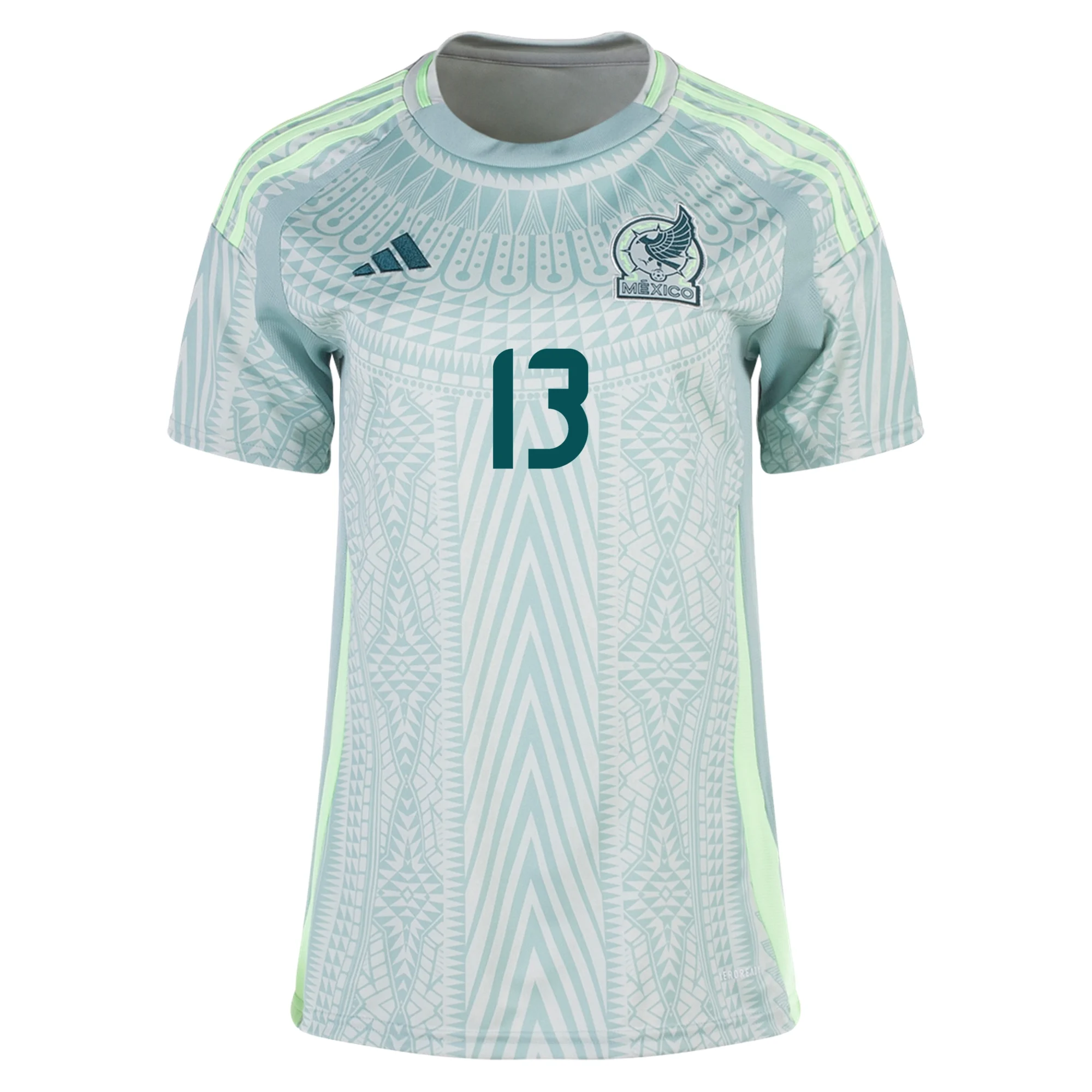 adidas Womens Mexico Guillermo Ochoa Away Jersey 24/25 (Linen Green)