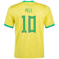 Nike Brazil Authentic Pele Home Jersey 24/25 (Dynamic Yellow/Lemon Chiffon/Green Spark)