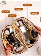 Trousse de maquillage de voyage avec grande ouverture pour femme