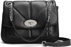 David Jones - Sac Bandoulière Matelassé Rabat Tourniquet Cuir PU Femme