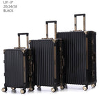 Set de Valises Rigides 3 Pièces (20/24/28 pouces) – Cadre Aluminium, Serrure TSA, 4 Roues 360° | 6 Couleurs