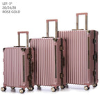 Set de Valises Rigides 3 Pièces (20/24/28 pouces) – Cadre Aluminium, Serrure TSA, 4 Roues 360° | 6 Couleurs