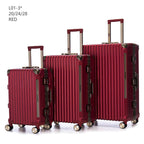 Set de Valises Rigides 3 Pièces (20/24/28 pouces) – Cadre Aluminium, Serrure TSA, 4 Roues 360° | 6 Couleurs