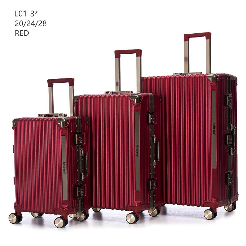 Set de Valises Rigides 3 Pièces (20/24/28 pouces) – Cadre Aluminium, Serrure TSA, 4 Roues 360° | 6 Couleurs
