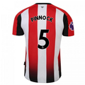 Umbro Brentford Ethan Pinnock Home Jersey w/ EPL Patch 24/25 (Red/White)