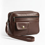 Pochette Homme en Vrai Cuir – Sacoche Élégante Multi-Compartiments