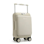 Détail de la poignée large en aluminium de la valise cabine Wemgesabre