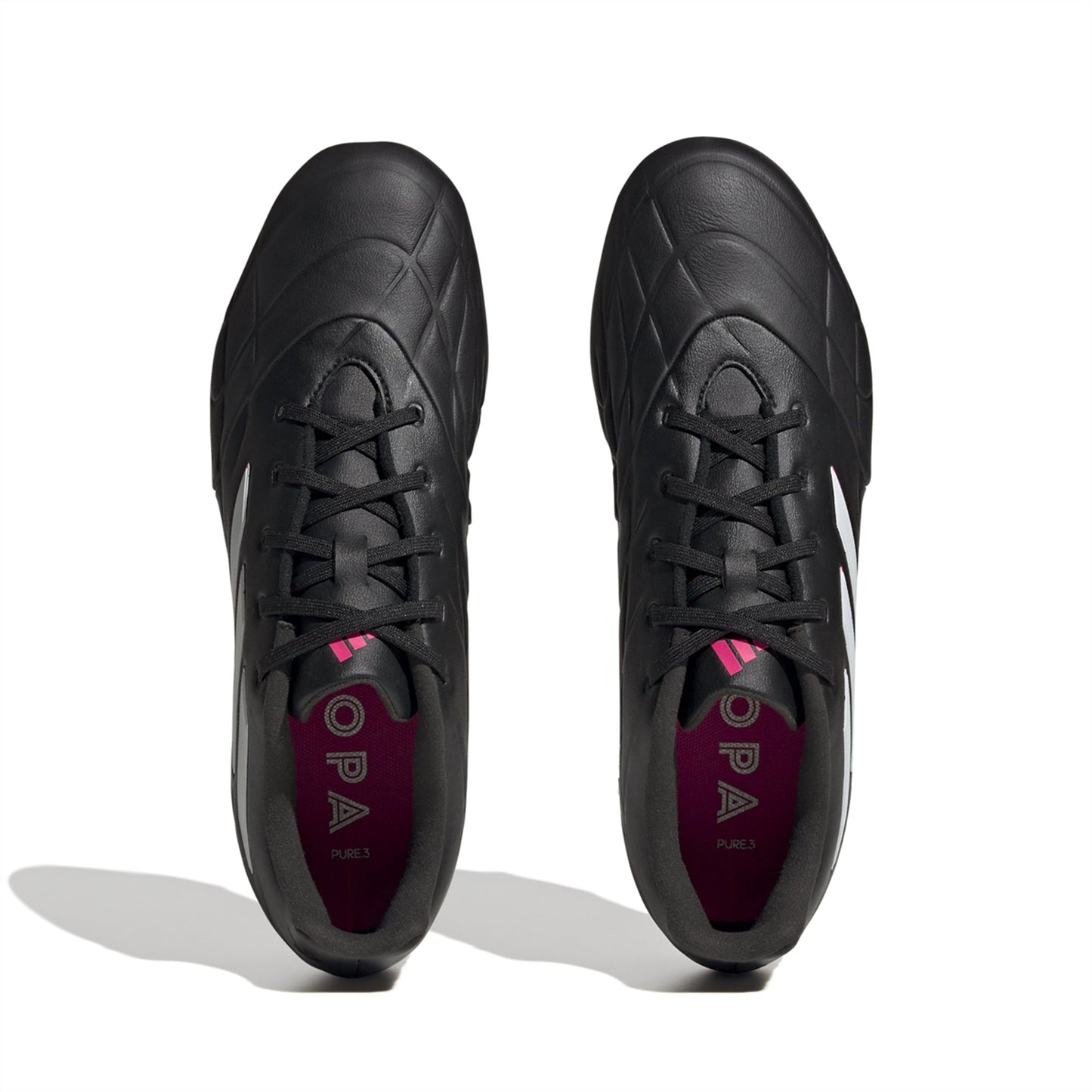 adidas Copa Pure.3 FG Soccer Cleats - Black/Metallic/Pink
