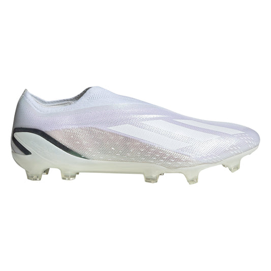 adidas X Speedportal+ FG Firm Ground Soccer Cleats- White/Black