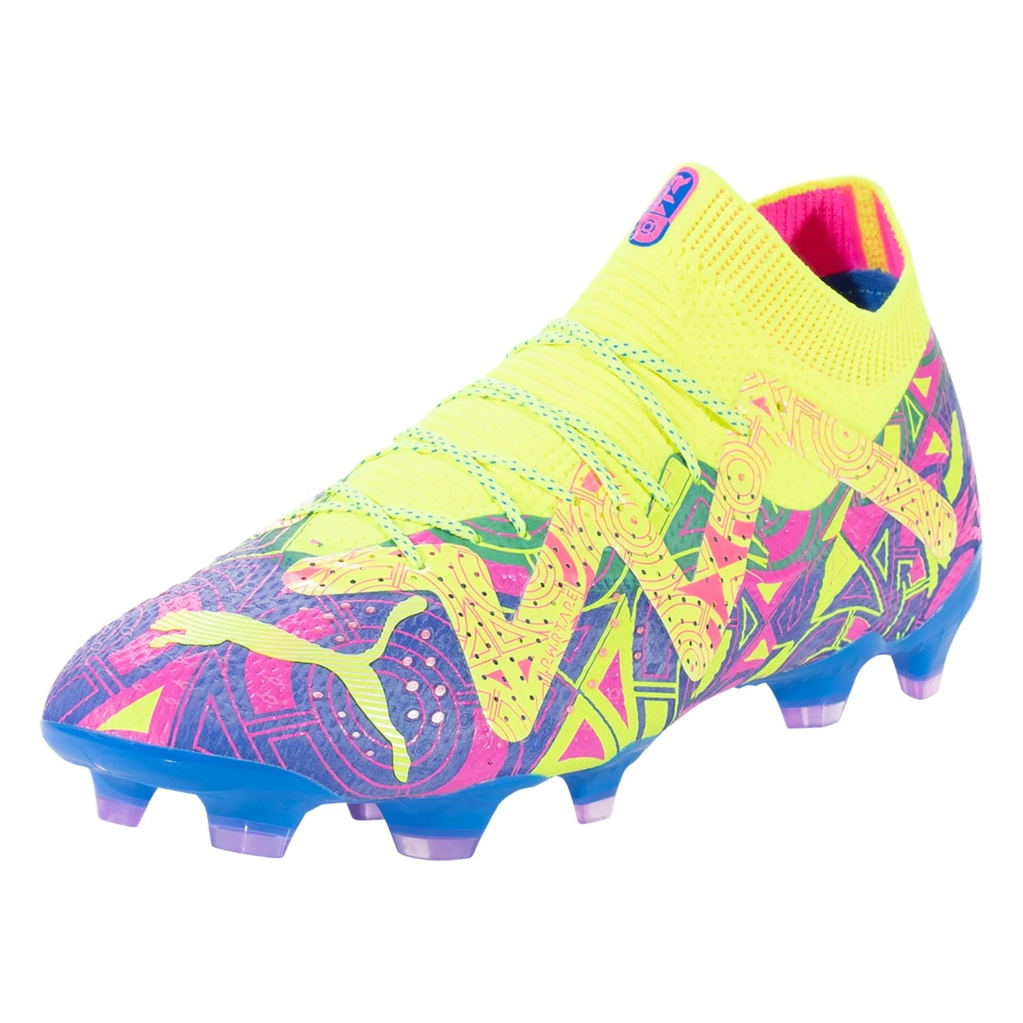 Puma Future Ultimate FG/AG Firm Ground Soccer Cleat - Ultra Blue/Yellow Alert/Luminous Pink