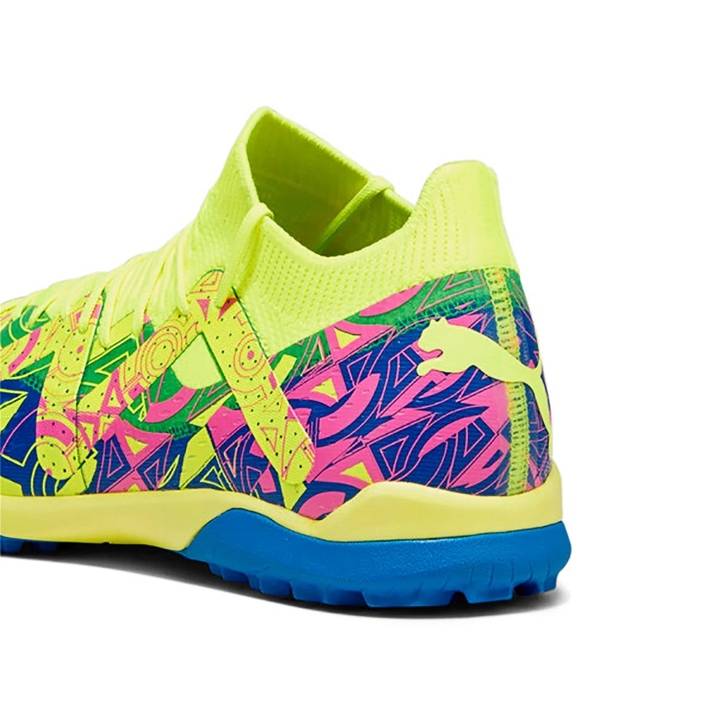 Puma Future Match TT Turf Soccer Cleat Ultra Blue/Yellow Alert/Luminous Pink
