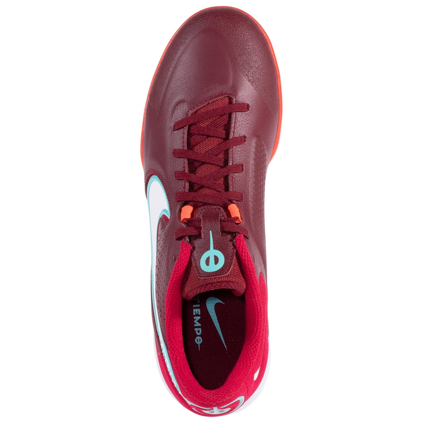 Nike React Legend 9 Pro IC Indoor Soccer Shoe - Team Red/White/Mystic Hibiscus/Bright Crimson/Dynamic Turquoise