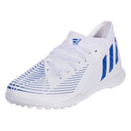 adidas Predator Edge.3 TF Junior Artificial Turf Soccer Shoes - Footwear White/Hi res Blue/Legacy Indigo