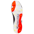 adidas Predator Elite Laceless FG Firm Ground Soccer Cleat - Core Black/White/Solar Red