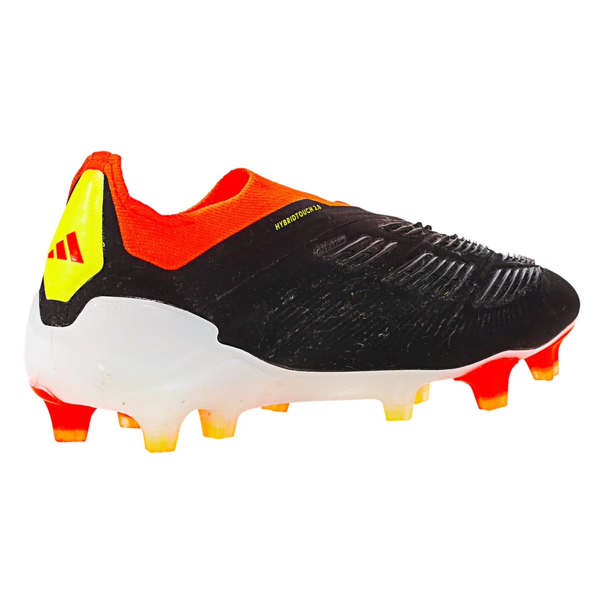 adidas Predator Elite Laceless FG Firm Ground Soccer Cleat - Core Black/White/Solar Red