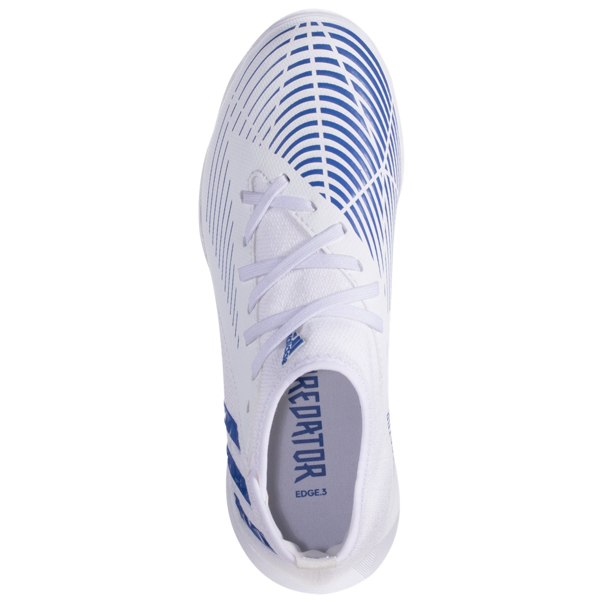 adidas Predator Edge.3 TF Junior Artificial Turf Soccer Shoes - Footwear White/Hi res Blue/Legacy Indigo