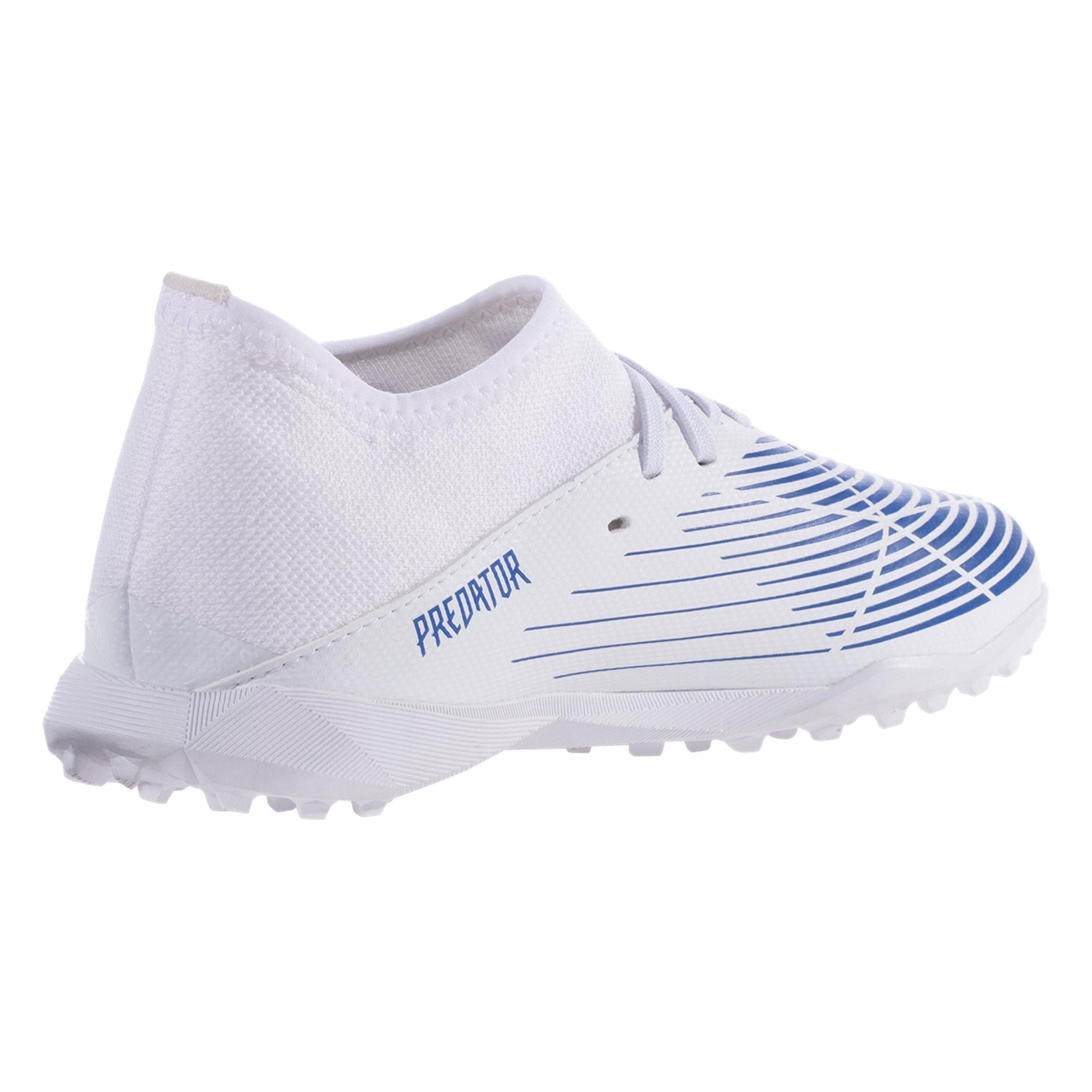 adidas Predator Edge.3 TF Junior Artificial Turf Soccer Shoes - Footwear White/Hi res Blue/Legacy Indigo