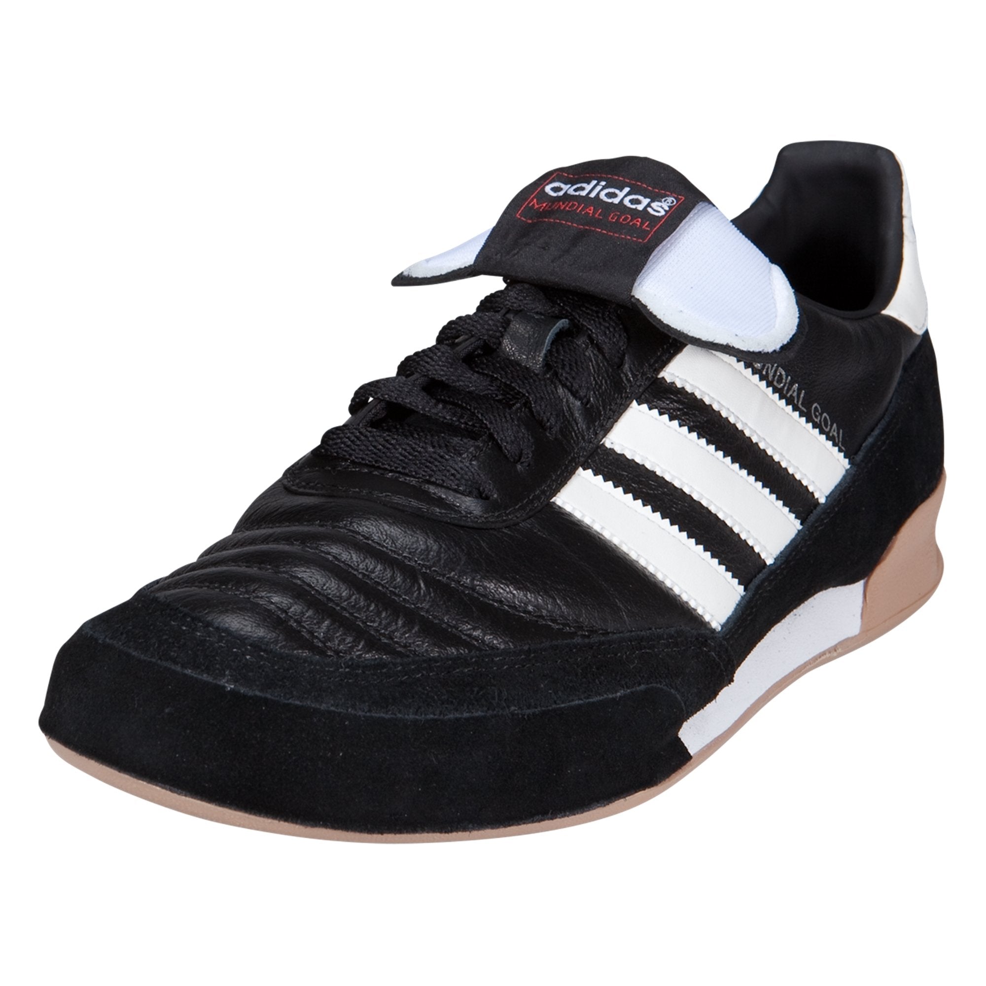 adidas Mundial Goal Indoor Soccer Shoe - Black/White
