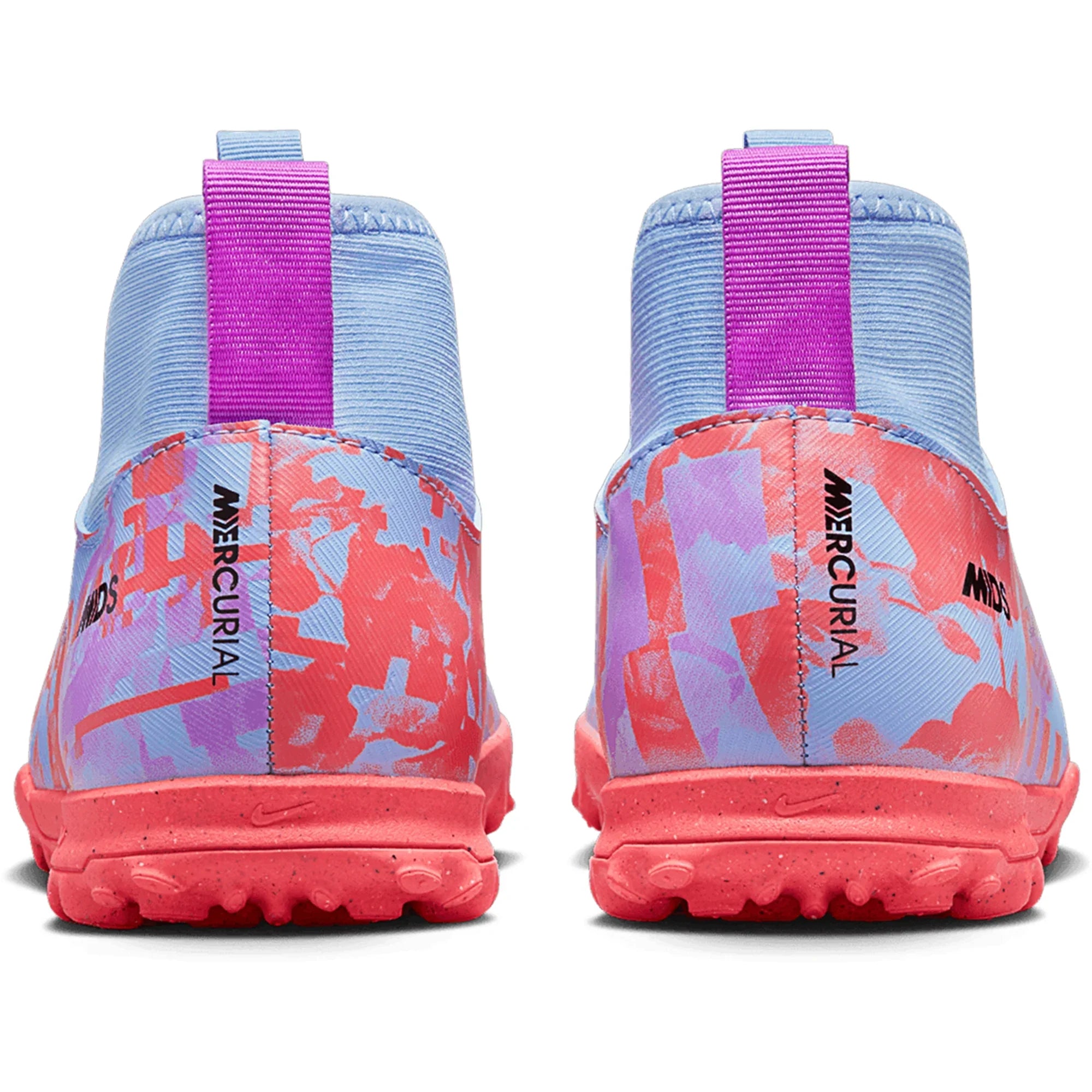 Nike Junior Zoom Mercurial Dream Speed Superfly 9 Academy TF Turf Soccer Shoes - Cobalt/Black/Fuchsia/Pink/Red