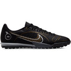 Nike Mercurial Vapor 14 Academy TF Turf Soccer Cleats- Black/Metallic Gold/ Metallic Silver