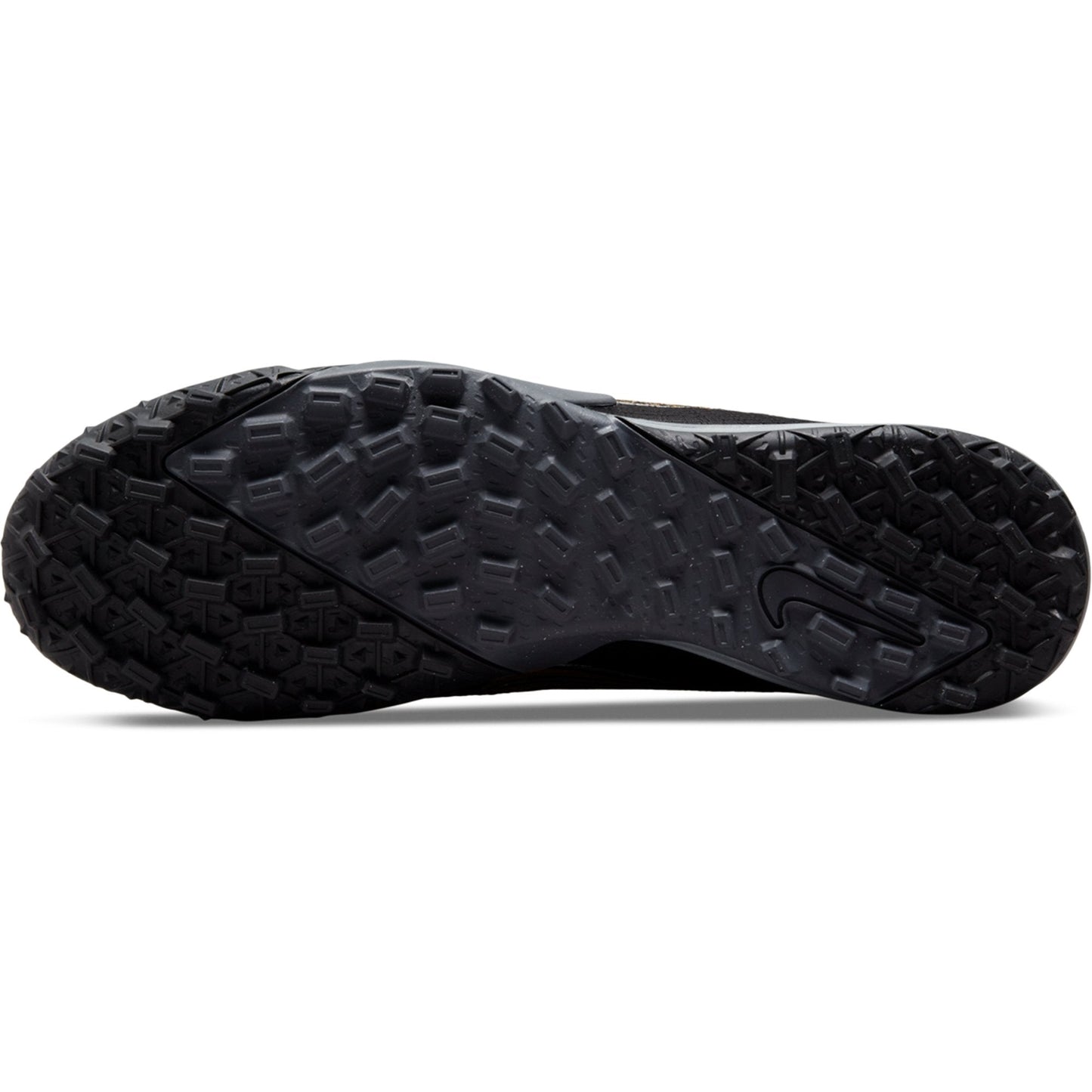 Nike Mercurial Vapor 14 Academy TF Turf Soccer Cleats- Black/Metallic Gold/ Metallic Silver