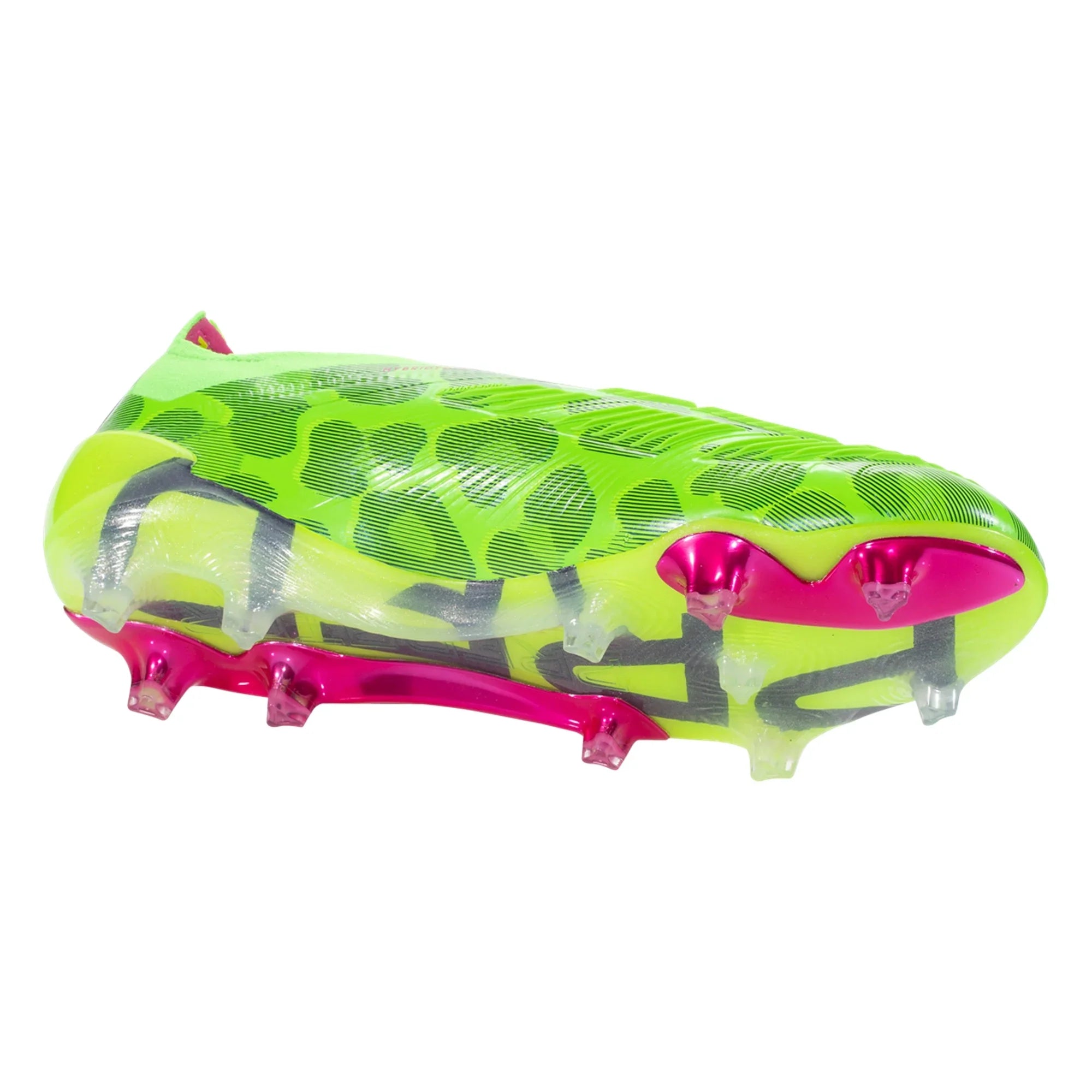 adidas Predator Elite Laceless FG Firm Ground Soccer Cleat - Solar Green/Shock Pink/Lucid Lemon