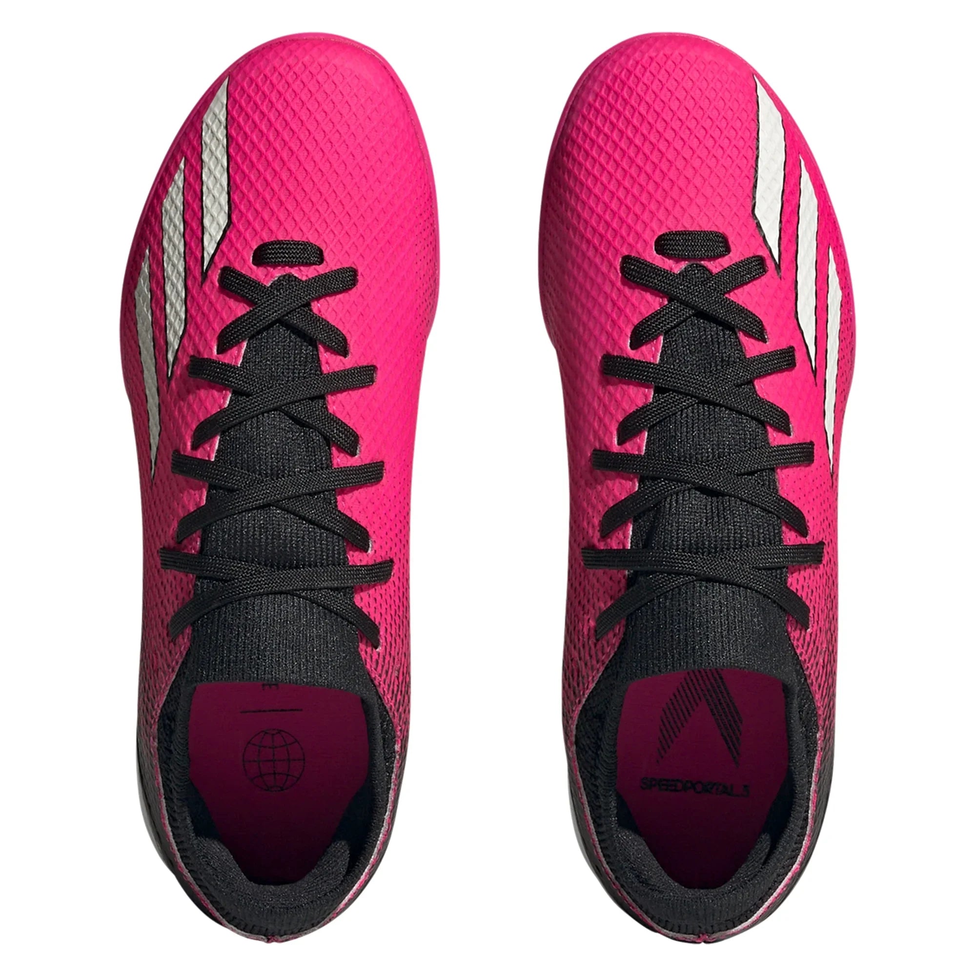 adidas X Speedportal.3 TF Junior Artificial Turf Soccer Cleats - Pink/Metallic/Black