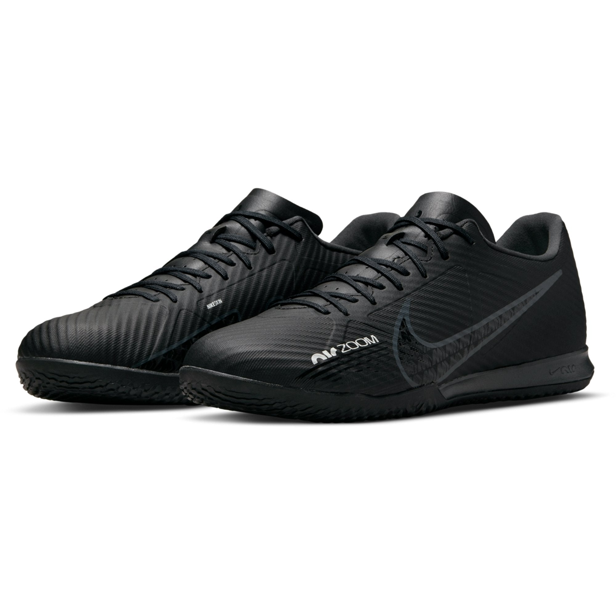 Nike Zoom Mercurial Vapor 15 Academy IC Indoor Soccer Shoes - Black/DarkSmokeGrey/SummitWhite/Volt