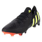 adidas Predator Edge.1 Low Cut FG Firm Ground Soccer Cleat - Core Black/Team Solar Yellow/Solar Red