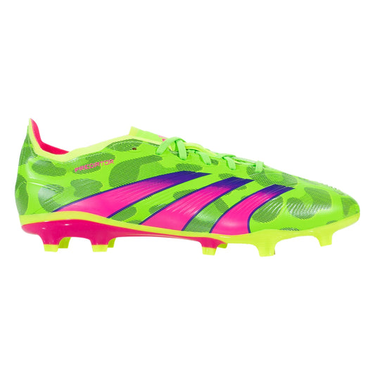 adidas Predator League Low FG Firm Ground Soccer Cleat - Solar Green/Shock Pink/Lucid Lemon