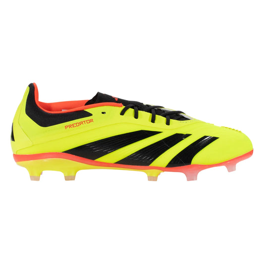 adidas Predator Elite FG Junior Firm Ground Soccer Cleat - Solar Yellow/Black/Solar Red