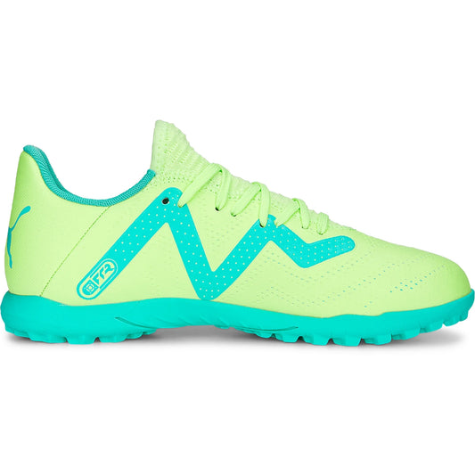 Puma Future Play TT Turf Junior Soccer Cleat- Yellow/Black/Peppermint