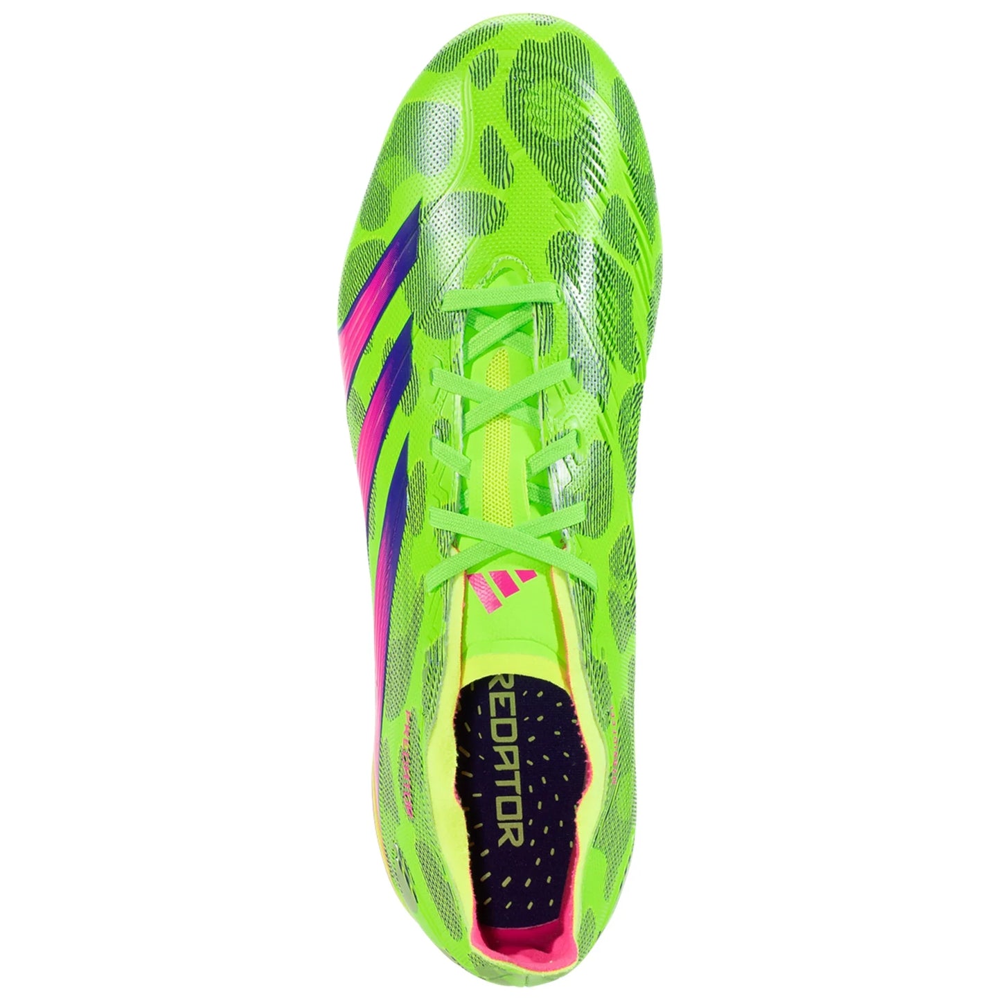adidas Predator League Low FG Firm Ground Soccer Cleat - Solar Green/Shock Pink/Lucid Lemon