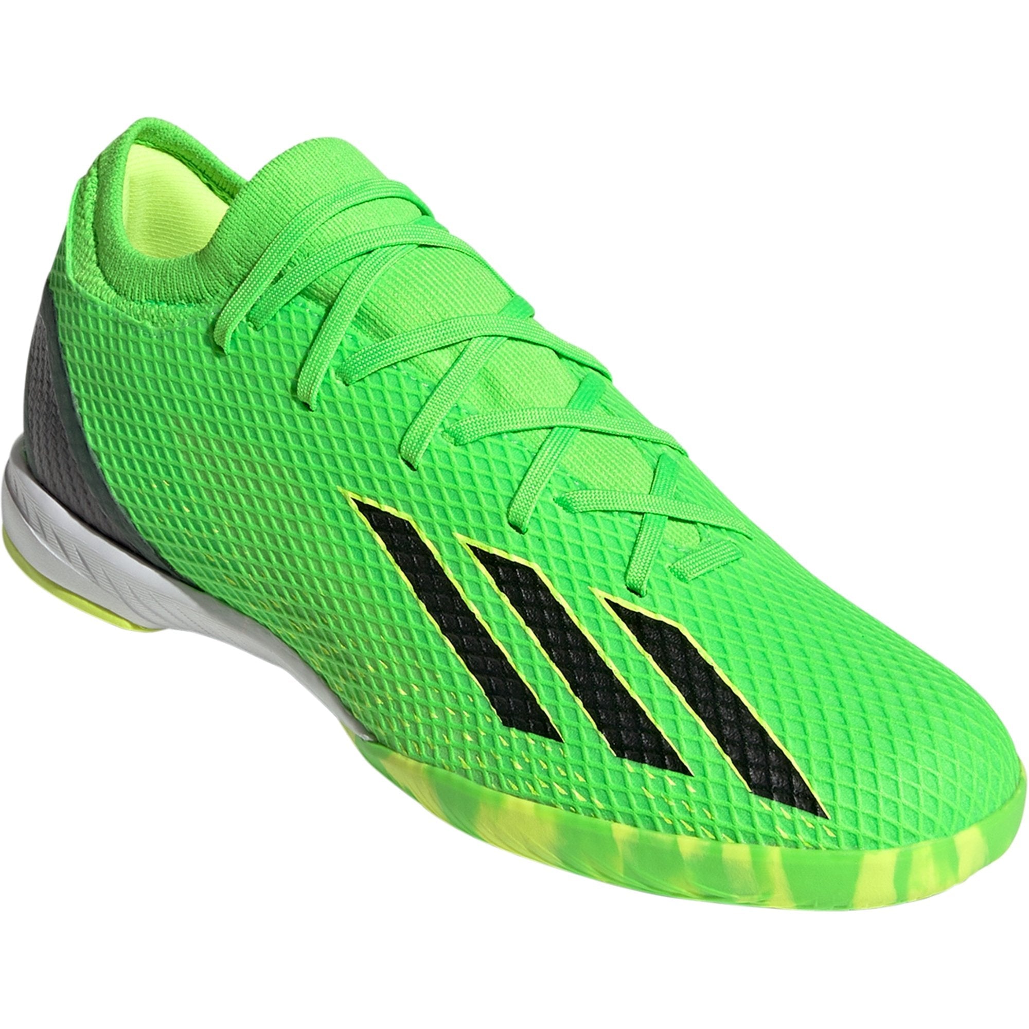 adidas X Speedportal.3 IN Indoor Soccer Shoe - Solar Green/Core Black/Solar Yellow