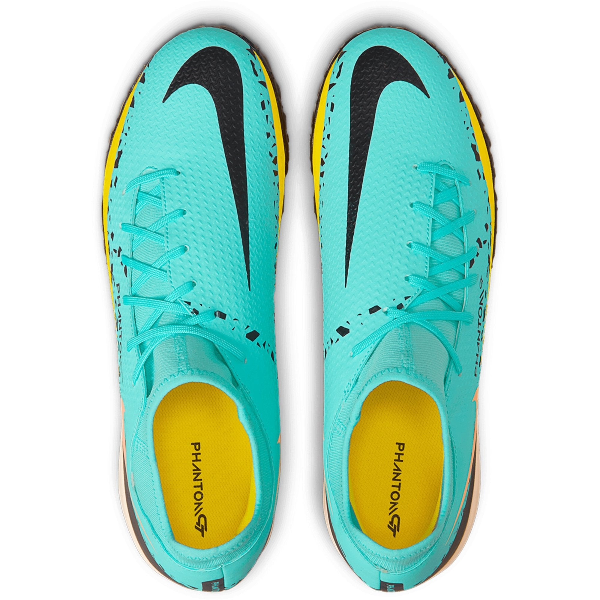 Nike Phantom GT2 Academy TF DF Artificial Turf Soccer Shoe - Glacier Ice/Black/Yellow Strike