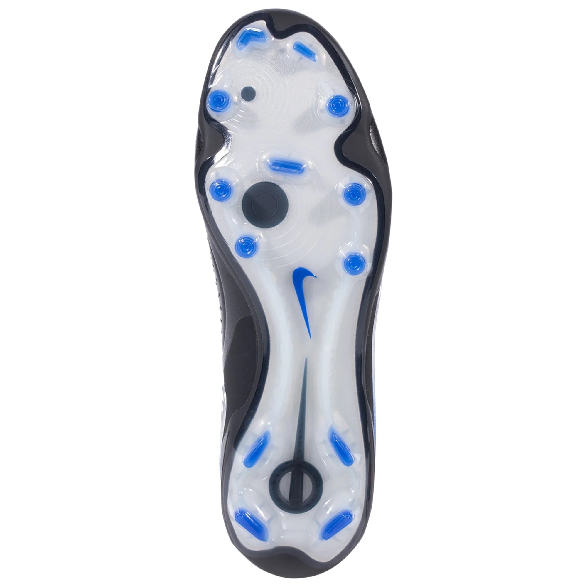 Nike Tiempo Legend 10 Elite FG Firm Ground Soccer Cleat - Black/Chrome/HyperRoyal